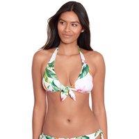 Watercolor Tropical Floral Triangle Bikini Top