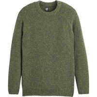 Wool Mix Jumper in Chunky Knit with Crew Neck