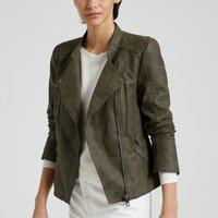 Faux Leather Short Jacket