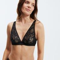 Graphic Lace Halterneck Bra