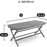 Palera Foldng Extendable Acacia Garden Table