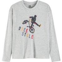 Cotton Mix Freestyle T-Shirt with Long Sleeves