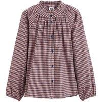 Checked Cotton Shirt in Loose Fit