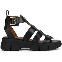 Lisbona High Chunky Sandals in Leather