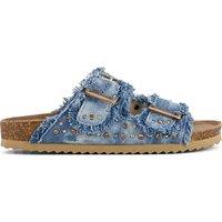 Canvas Studded Mules
