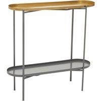 Pastel Metal Two-Tier Console Table