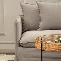 Linen Scatterback 3 Seater Sofa with Envelope Finishing