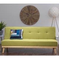 Lori Buttoned Linen 3 Seater Sofa Bed