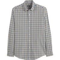 Gingham Straight Long-Sleeved Shirt