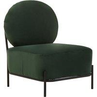 Low Retro Curve Velvet Accent Chair