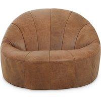 Midcentury Vintage Leather Lounge Chair
