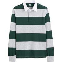 Striped Polo Shirt with Long Sleeves