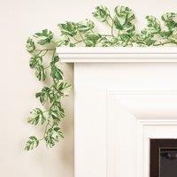Pack of 2 190cm Artificial Variegated Monstera Garlands