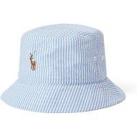 Reversible Bucket Hat in Cotton Seersucker
