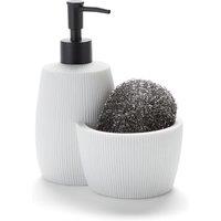 Jihane Polyresin Soap Dispenser and Sponge Holder