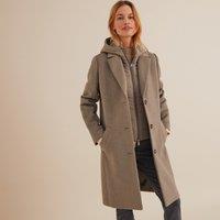 Long Winter Coat with Removable Hood