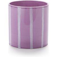 Ario 14cm Diameter Striped Ceramic Flower Pot