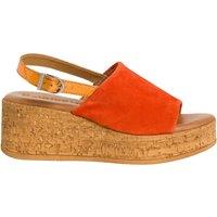 Suede Wedge Sandals