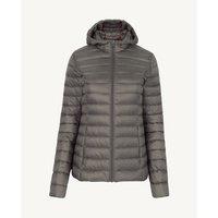 Cloe Basic Padded Puffer Jacket with Hood and Zip Fastening