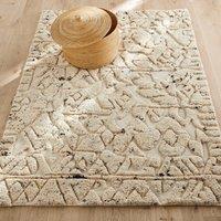 Agnix Textured 100% Wool Hand Knotted Rug