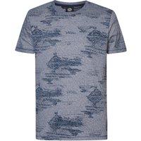 Printed Cotton T-Shirt with Crew Neck