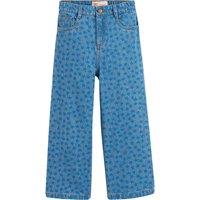 Star Print Straight Jeans