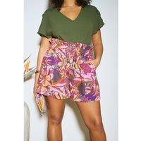 Maxence Floral Paperbag Shorts