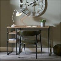 Industrial Natural Wood Desk