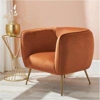 Luxe Velvet Tub Chair with Gold Legs