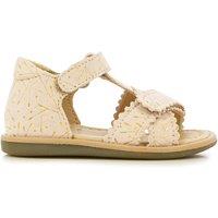 Kids Tity Cross Suede Sandals with Touch 'n' Close Fastening