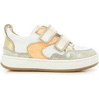 Kids Leather Trainers with Touch 'n' Close Fastening