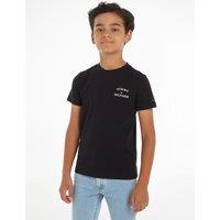 Embroidered Logo Cotton T-Shirt with Short Sleeves