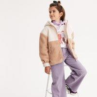 Recycled Oversize Hooded Coat in Sherpa