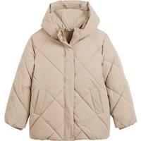 Warm Hooded Padded Jacket with Fleece Lining