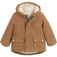 Corduroy Hooded Parka with Teddy Faux Fur Lining