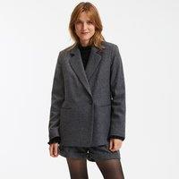 Long Oversize Blazer in Recycled Wool Blend