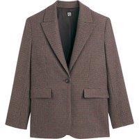 Oversize Checked Blazer in Wool Mix