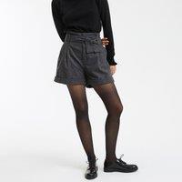 Pleat Front Paperbag Shorts in Recycled Wool Blend