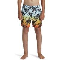 Recycled Swim Shorts in Leaf Print