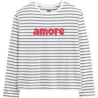 Breton Striped Cotton T-Shirt with Long Sleeves