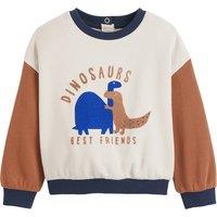 Dinosaur Cotton Mix Sweatshirt with Crew Neck