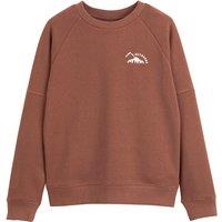 Cotton Mix Sweatshirt with Crew Neck