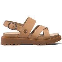 Clairmont Way Cross Strap Sandals in Leather