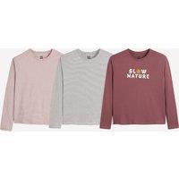Pack of 3 T-Shirts with Long Sleeves