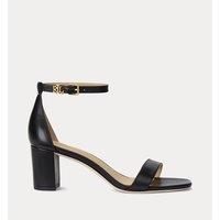 Logan Leather Sandals with Block Heel