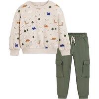 Cotton Mix Sweatshirt/Joggers Outfit