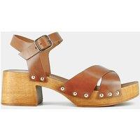 Mae Bis Clog Sandals in Leather