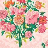 Dahlia Bunch Rose Quartz/Spinel Wallpaper