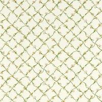 Daisy Trellis Emerald Pearl Wallpaper