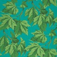 Dappled Leaf Emerald Teal Wallpaper